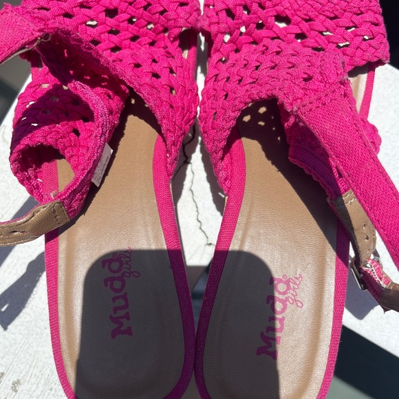 MUDD Pink Wedge Heel Shoes Size 5 - Picture 6 of 7